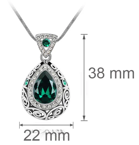 Ожерелье с подвеской австрийским кристаллом|designer jewelry|fashion jewelryjewelry design |