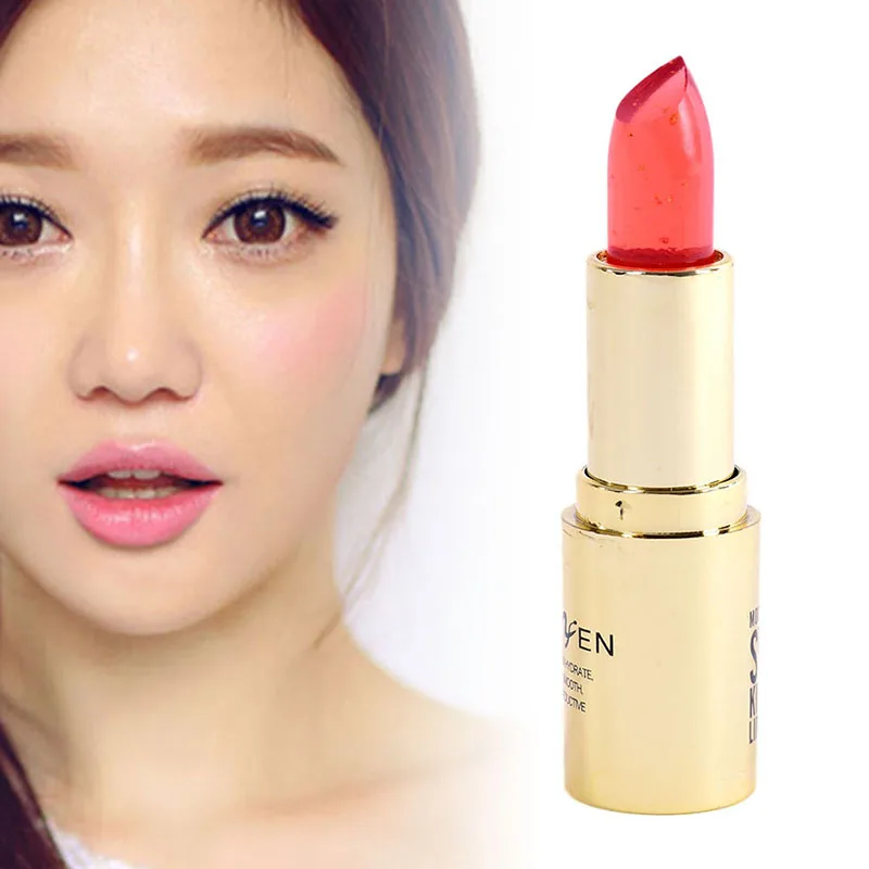 Мода 2016 года Chic Lip stick розовый Магия Цвет изменения блокировки Блеск для губ