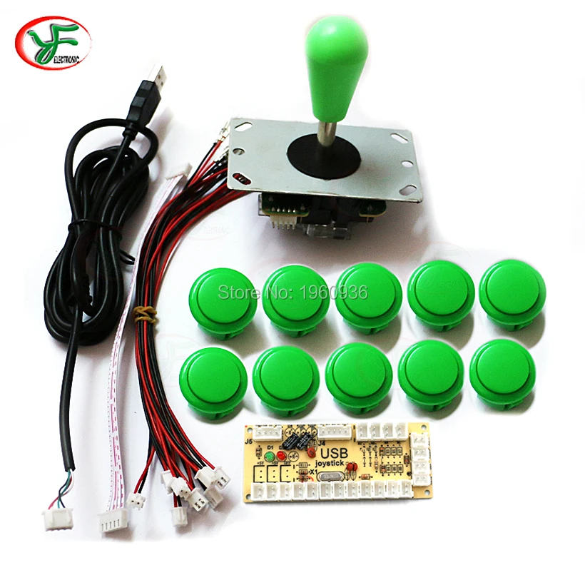 1 игрок Нулевая задержка DIY USB для ПК аркадные наборы для Jamma файтинги джойстик sanwa стиль