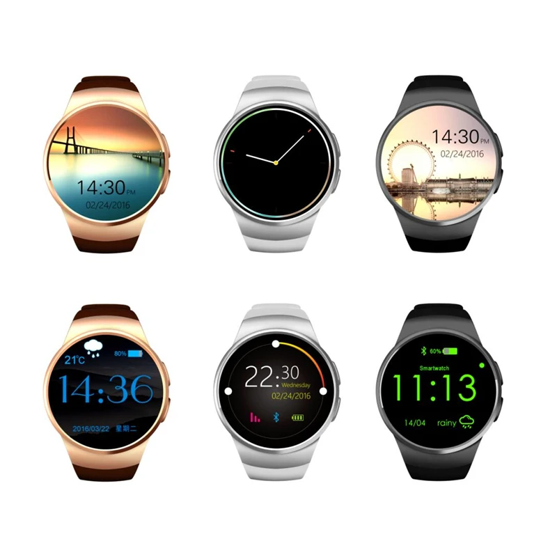Kingwear KW18 Смарт часы Android/iOS тонкие с sim картой TF Bluetooth телефон Функция монитор