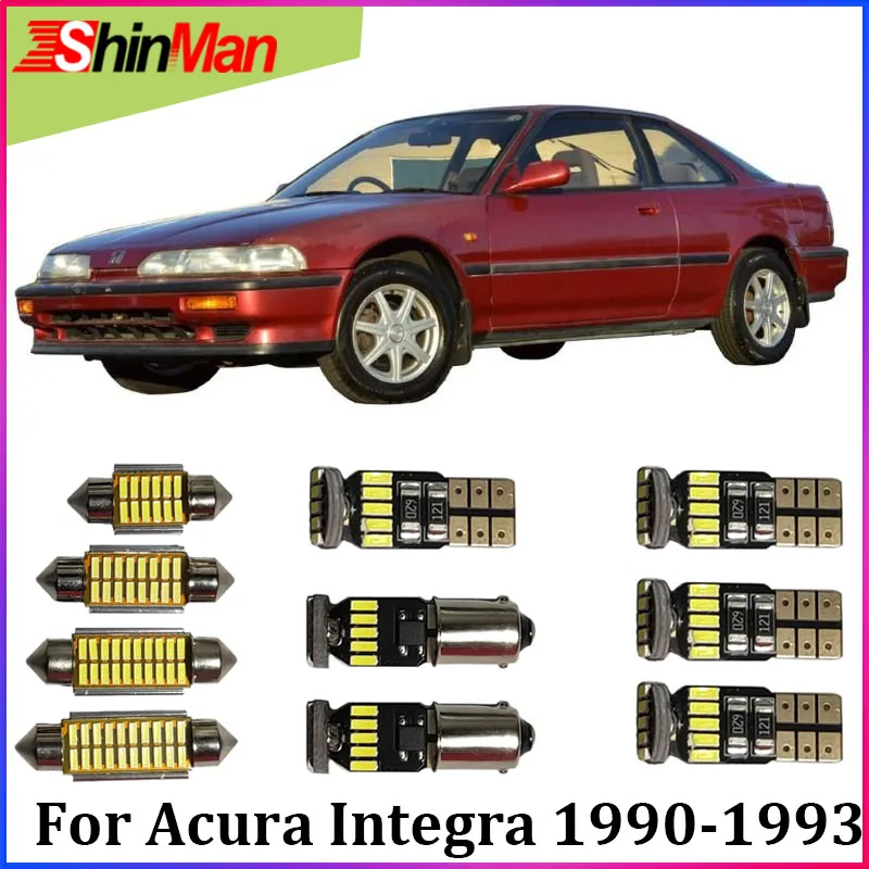 ShinMan 8x светодиодный светильник для автомобиля салона Acura Integra комплект интерьера