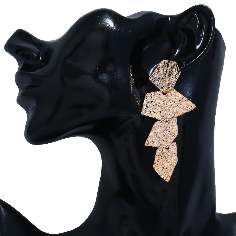 

WNGMNGL 2019 New Femme Simple Drop Gold Silver Earrings For Women Elegant Delicate Love Beautiful Girls Brincos Fashion Jewelry