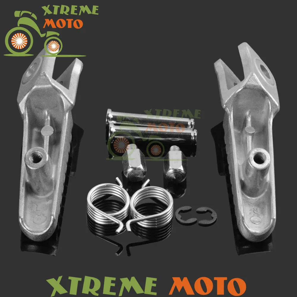 Серебристая передняя подножка мотоциклиста подставки для педалей и кронштейн CBR