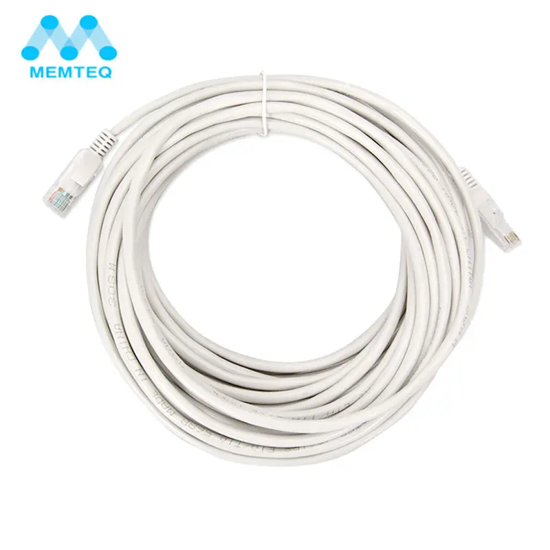 Memteq Ethernet кабель 10 м Cat5 Сетевой RJ45 Cat5e сетевой LAN UTP провода патч провод белый Для