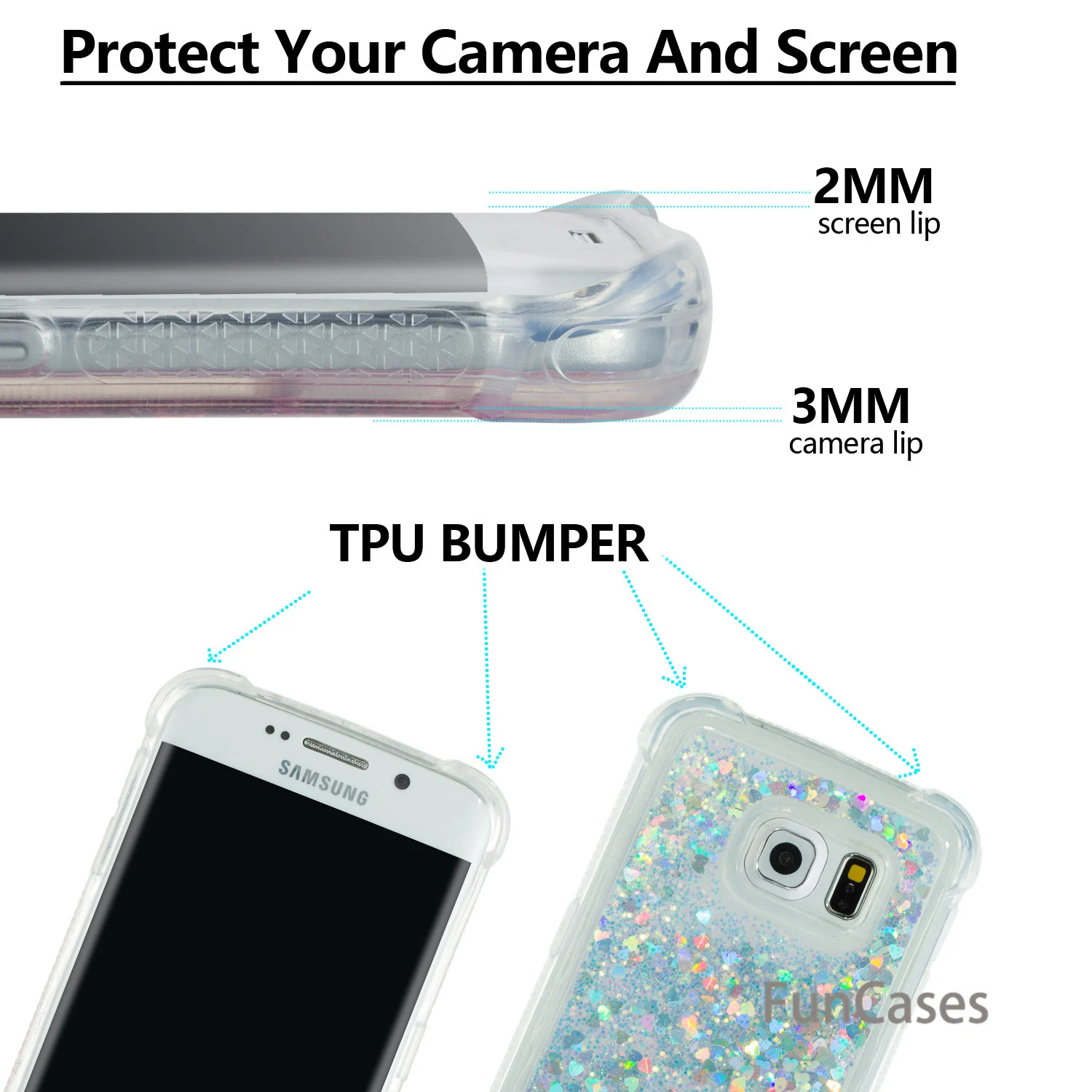 Блестки чехол СПС Капа samsung S6 край мягкий ТПУ для телефона котб экзотические с