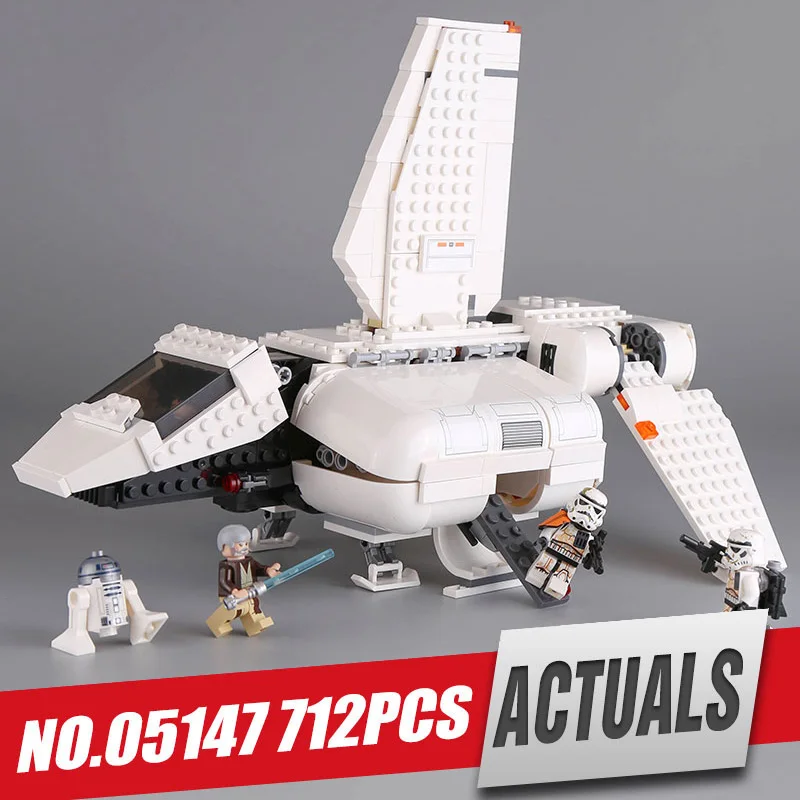 DHL 05147 Star series войны игрушка Legoing 75221 императорская посадка Craft Набор строительных