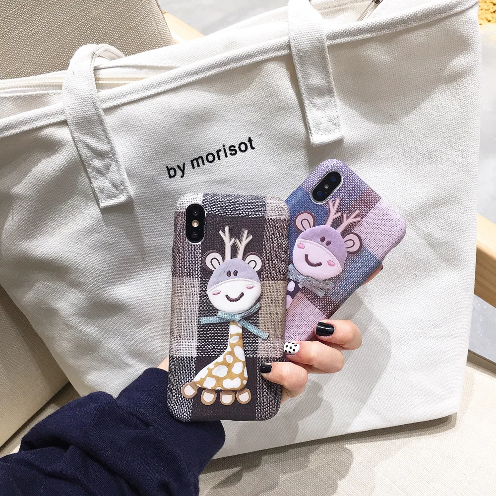 Бесплатная доставка милые животные с рисунком жирафа для iphonexr xsmax 7 8 plus 6splus воды