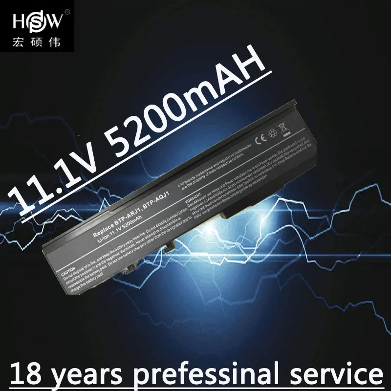 HSW 6 ячеек Новый аккумулятор для ACER BTP ARJ1 AS3620 ASJ1 GARDA31 Aspire 2420 2920 3620 4620 5540 5550 5560 Bateria|battery