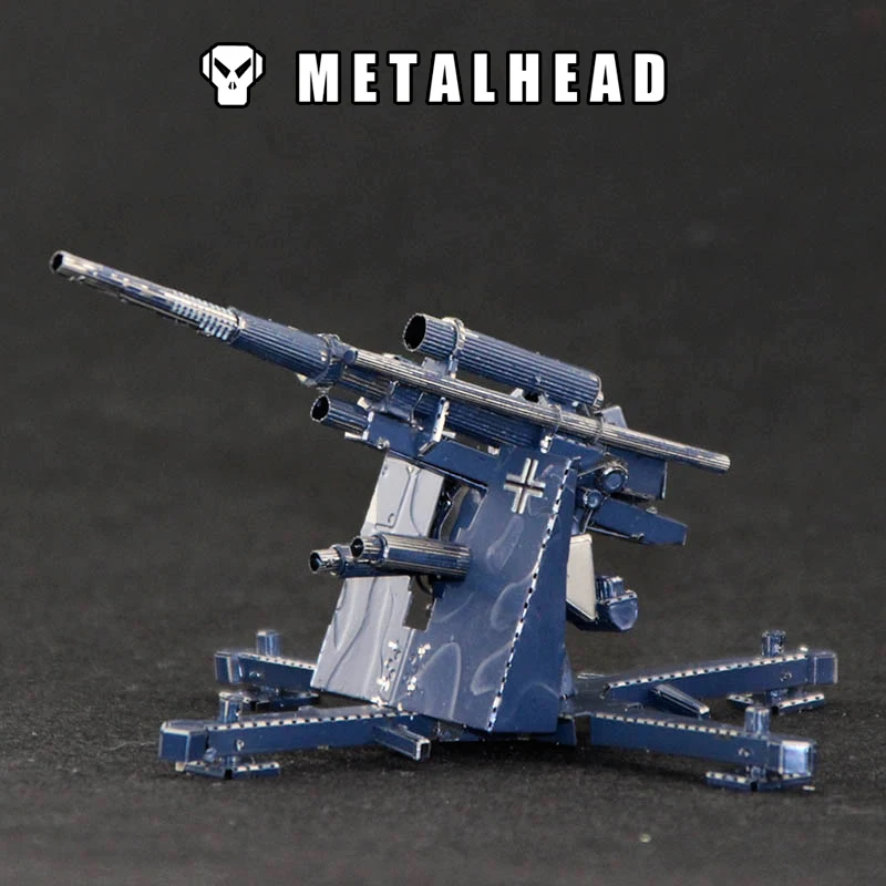 3D DIY металлическая головоломка модель синий анти летательный пистолет резка
