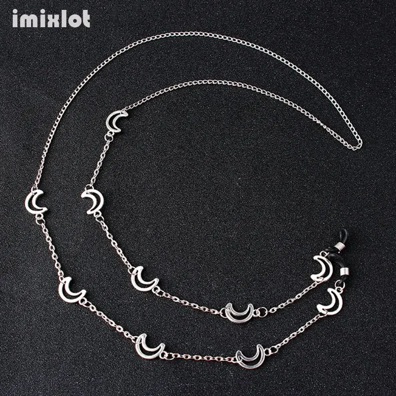 7 видов стилей с рисунком Луна звезды очки цепочкой модные Линзы для очков