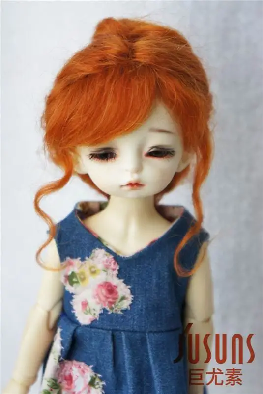 JD160 1/6 1/4 1/3 модные парики из мохера для кукол мягкий парик BJD Размер 6-7 дюймов 7-8 дюймов 8-9 дюймов, классика аксессуары для кукол - Цвет: 6-7inch Carrot M8