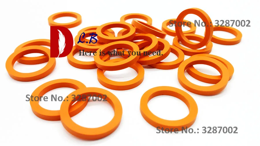 Washer 19.05x25.4x3.18 Nitrile (NBR) gasket rubber ring Static seal Square Ring Seals Buna-N Orange | Gaskets