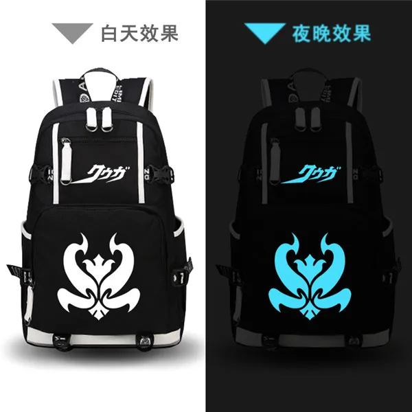 Аниме маскарадный наездник/Kamen Rider светящийся дорожный Рюкзак Мультфильм книжная сумка холщовые школьные сумки Кабуто/10 лет дорожная сумка - Цвет: 13