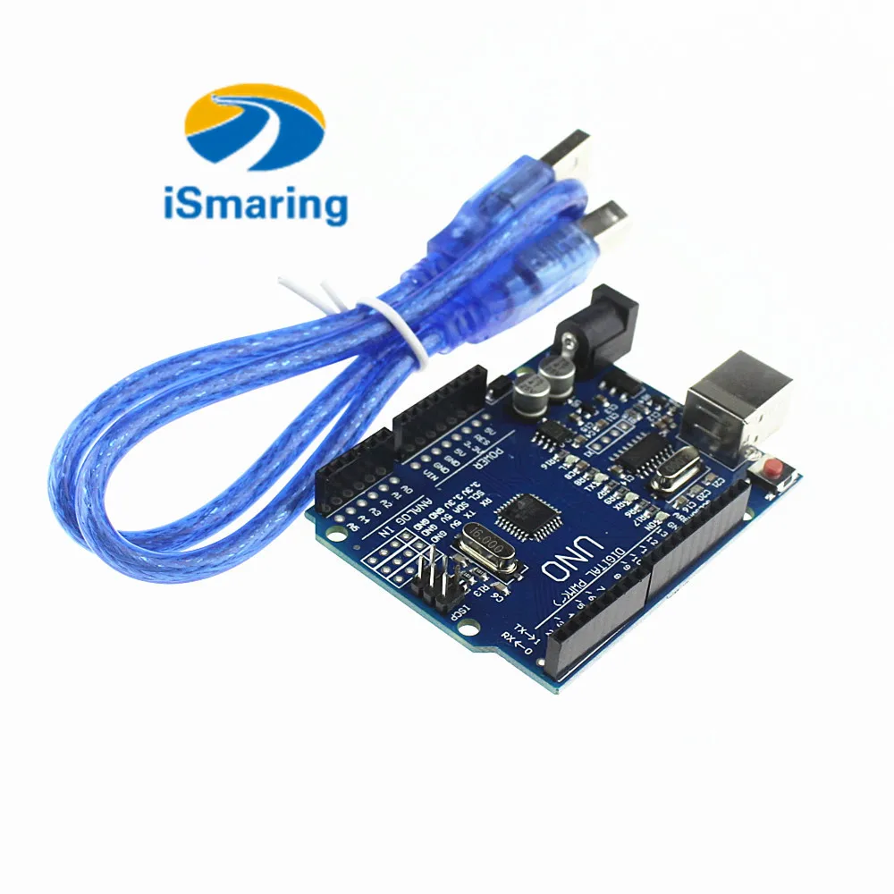 Официальный iSmaring UNO R3 MEGA328P CH340 CH340G для Arduino + USB кабель набор сделай сам игрушек с