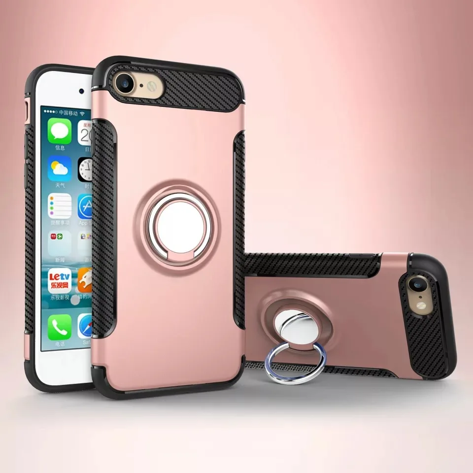 Роскошный Жесткий пластиковый Чехол для iPhone 7 чехол iphone 6 6S 6PLUS 5 SEcover Мягкий ТПУ