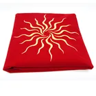 70x70 см скатерть для настольной игры Таро wicca sun, Пентакль бархатная скатерть для алтаря игровой коврик астрологическая вышивка гадания чехол для стола