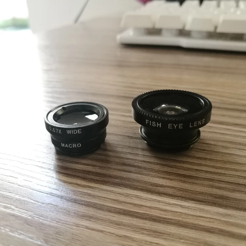 Универсальный зажим для камеры мобильного телефона объектив рыбий глаз + макро