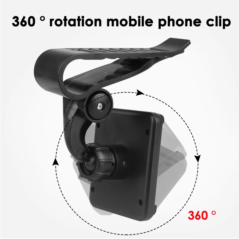 Автомобиль козырек от солнца сотовый телефон монтажный зажим 360 для iPhone 7 8 X плюс