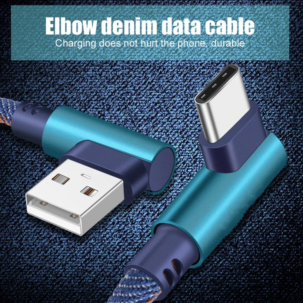 2 м практичный Type-C 90 градусов правый угол USB 3 1 Синхронизация данных зарядное