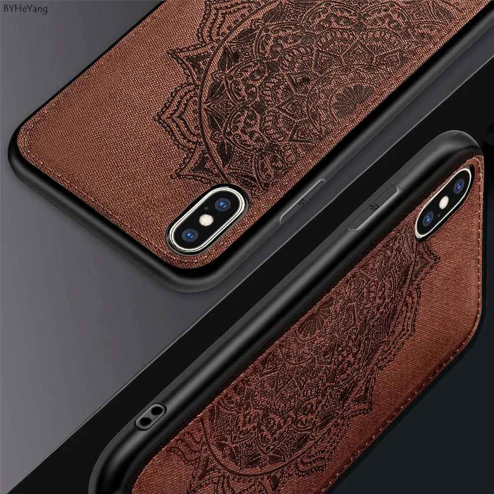 Для Apple iPhone XS Max чехол ткань текстура задняя крышка мягкая рамка Fundas автомобильный
