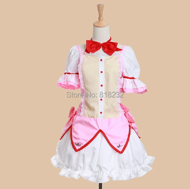 

Puella Magi Madoka Magica Kaname Madoka Uniform Dress Anime Cosplay Costumes
