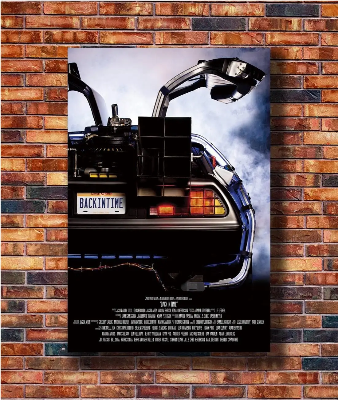 Q0537 плакаты и принты Назад в будущее DeLorean фильм 20x30 24x36in горячий подарок
