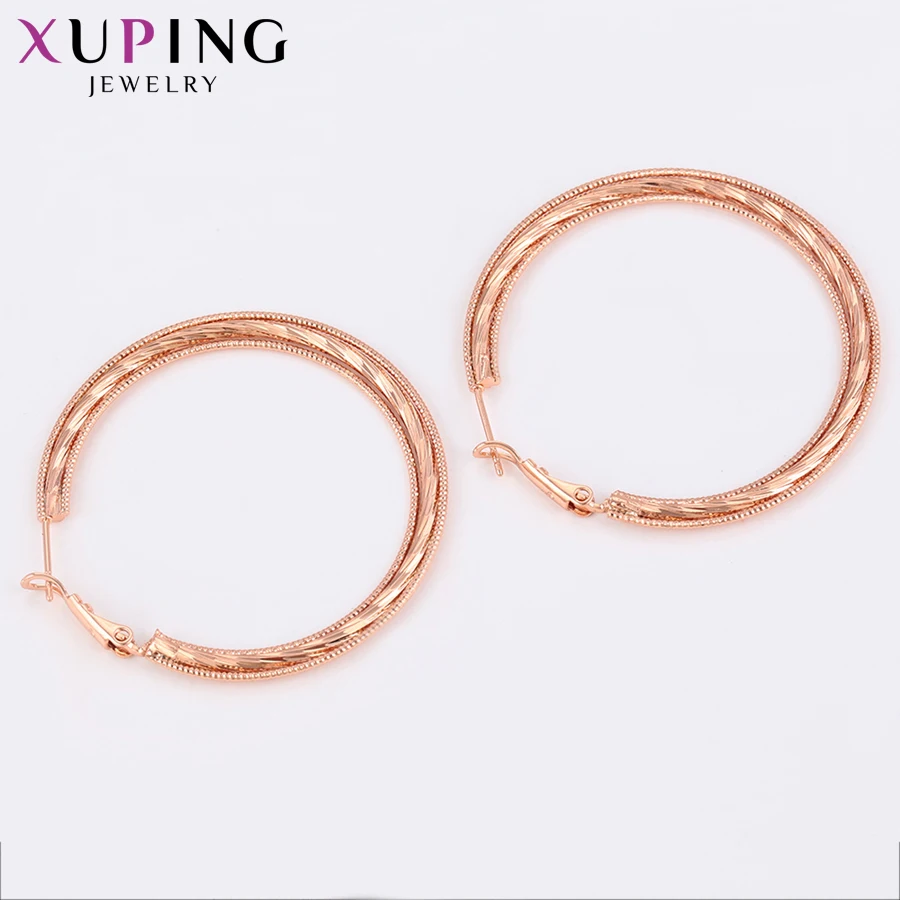 Серьги Xuping модные серьги с покрытием из розового золота для женщин и девочек