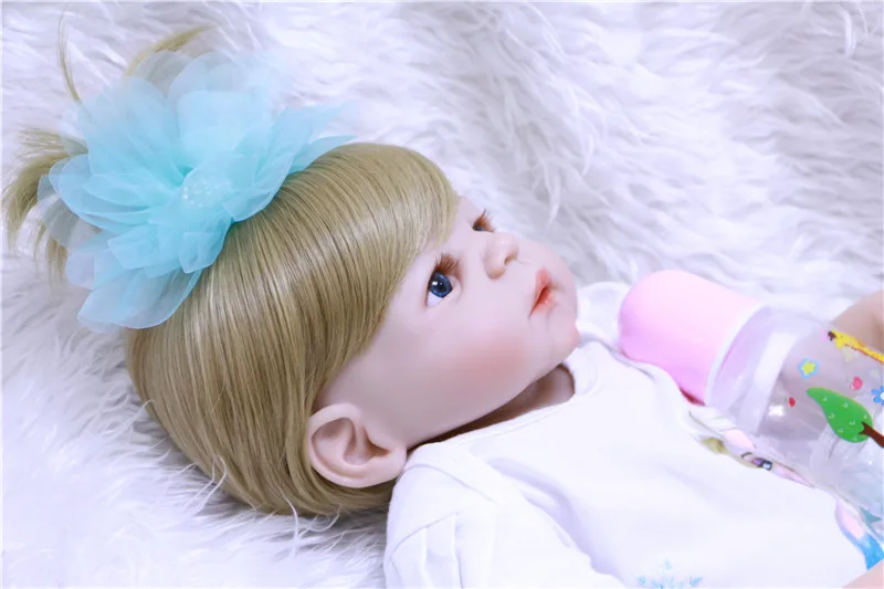 DollMai 55 см мягкие силиконовые куклы Reborn реалистичные детские 22 &quotсиликоновые Reborns