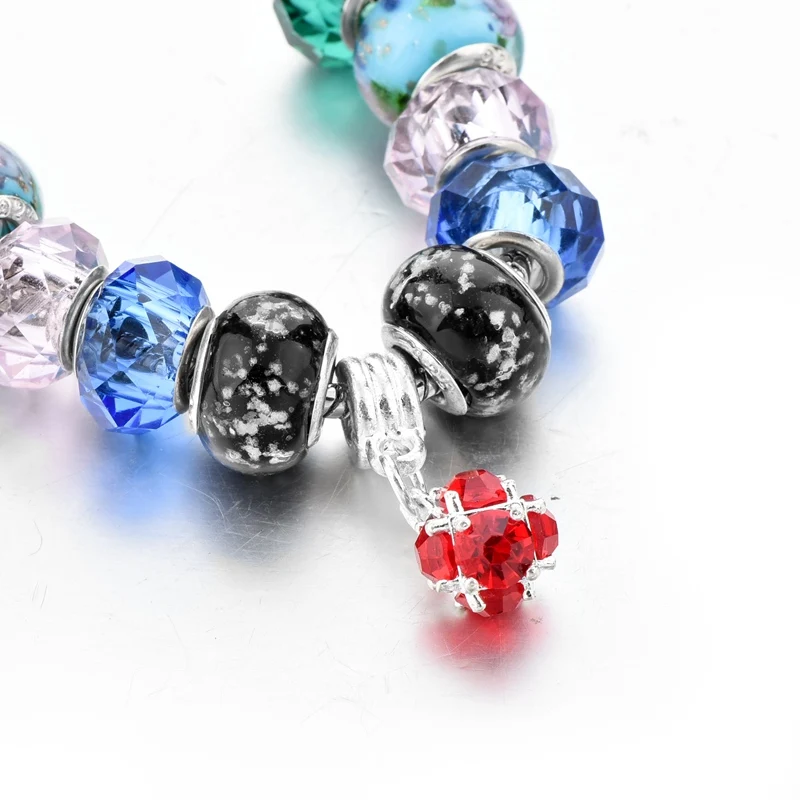 TOUCHEART Новый дизайн красочные очаровательные браслеты со стеклянными бусинами и