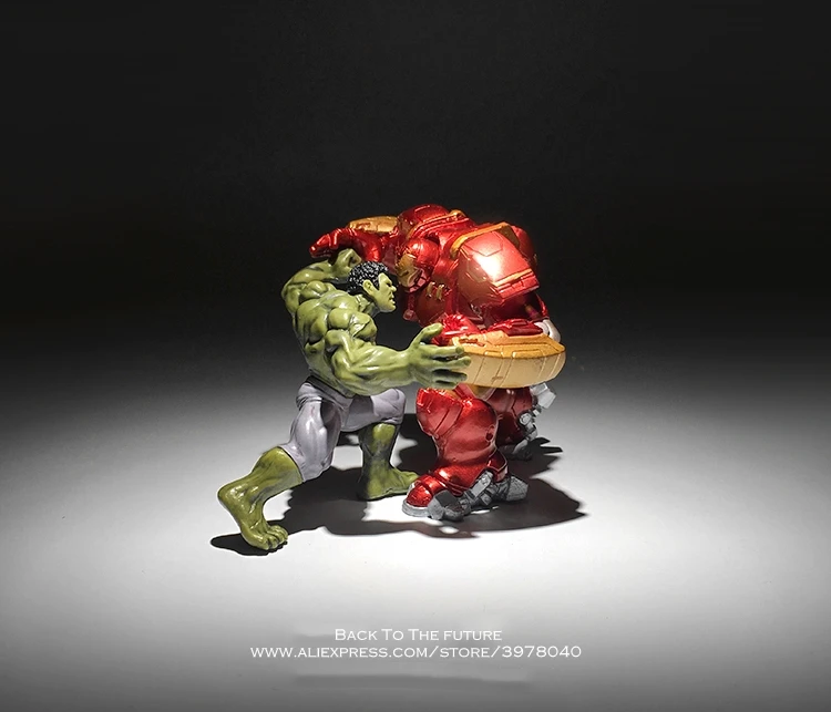 Disney Marvel Avengers Халк халкбастер 7-8 см 2 шт./компл. фигурки супергероев мигающие из ПВХ