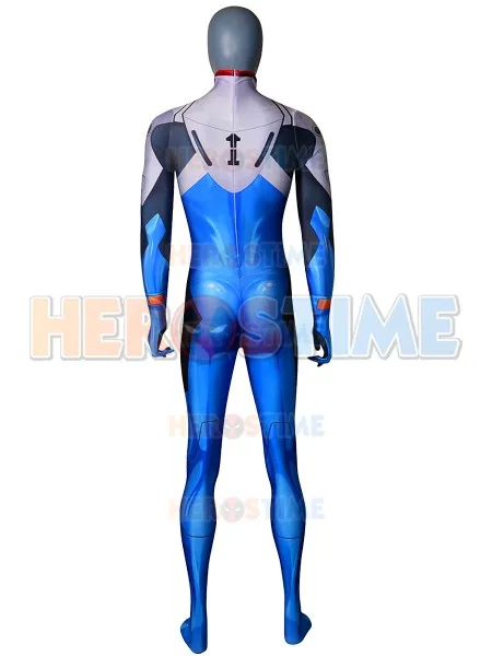 Костюм для косплея Shinji Ikari Plugsuit Аниме Евангелион костюм из спандекса с принтом