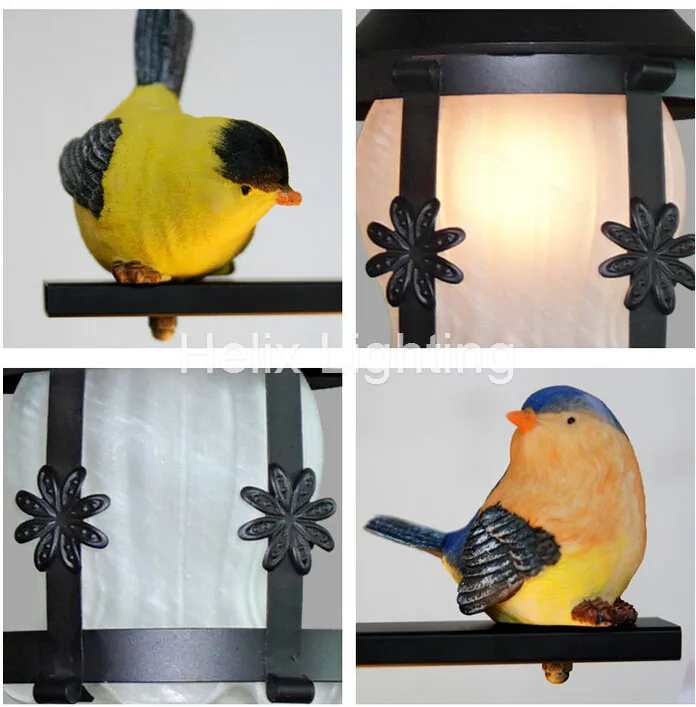 저렴한 새로 3L 블랙 빈티지 펜던트 조명, L75cm LED AC 북유럽 산업 조류 조명 카페 & 바 레트로 펜던트 램프