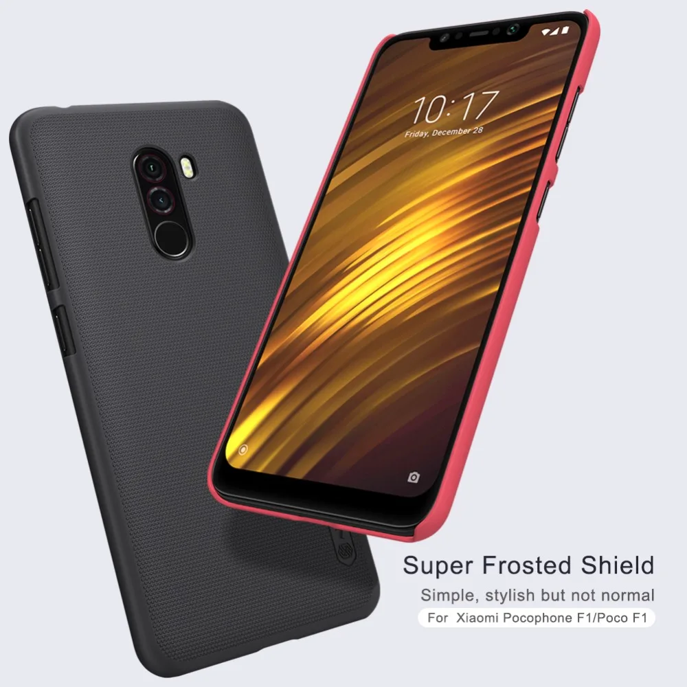 Принципиально для Pocophone f1 Xiaomi чехол купе Carcasa матовое щит Жёсткие Чехлы правой