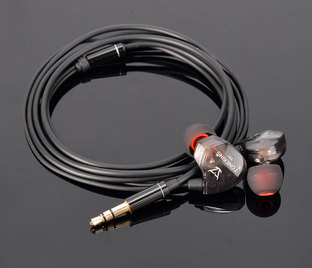 Новейшие динамические наушники вкладыши MusicMaker TS1 10 мм с супер басами Hi Fi