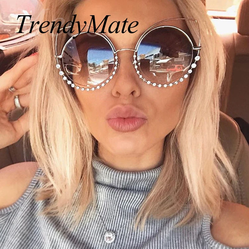 Очки солнцезащитные женские в винтажном стиле с заклепками 2018 м|sun glasses female|sunglasses