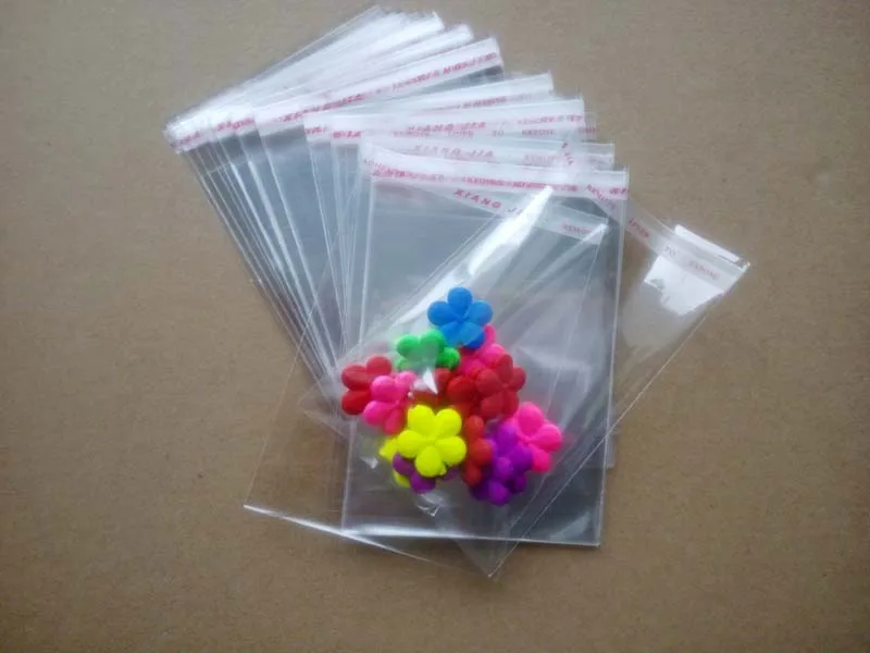 

500PCS 6*8cm Clear Resealable Cellophane/BOPP/Poly Bags Transparent Opp Bag Packing Plastic Bags Self Adhesive Seal for gift