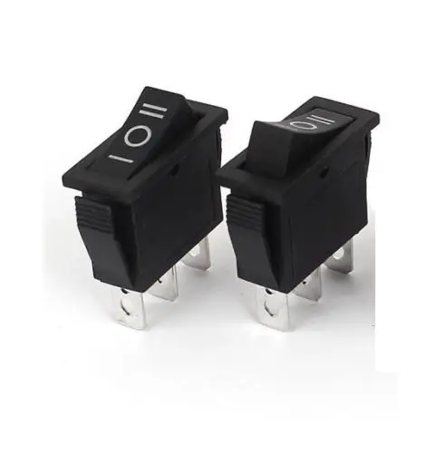 10 шт., черные 3-контактные Клавишные переключатели, 15 А/250 В, 20 А/125 В