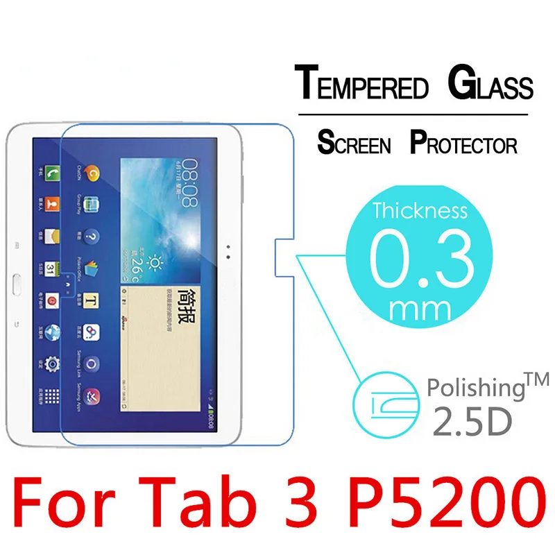 9H Защита экрана для Samsung Tab 3 10 1 &quotP5200 закаленное стекло Galaxy дюймов P5210 Защитная