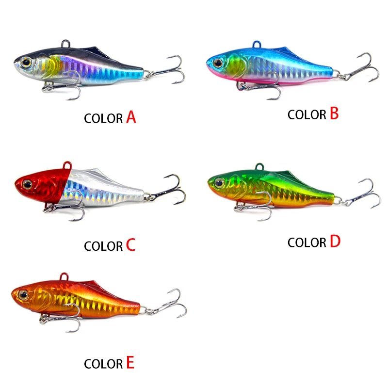 YTQHXY Hars Lured VIB Bait Sinking Wobblers 7.3cm 22.5g 2 Bass Treble Hooks High Quality Crankbait Minnows Fihing Tackle WQ243 | Спорт и