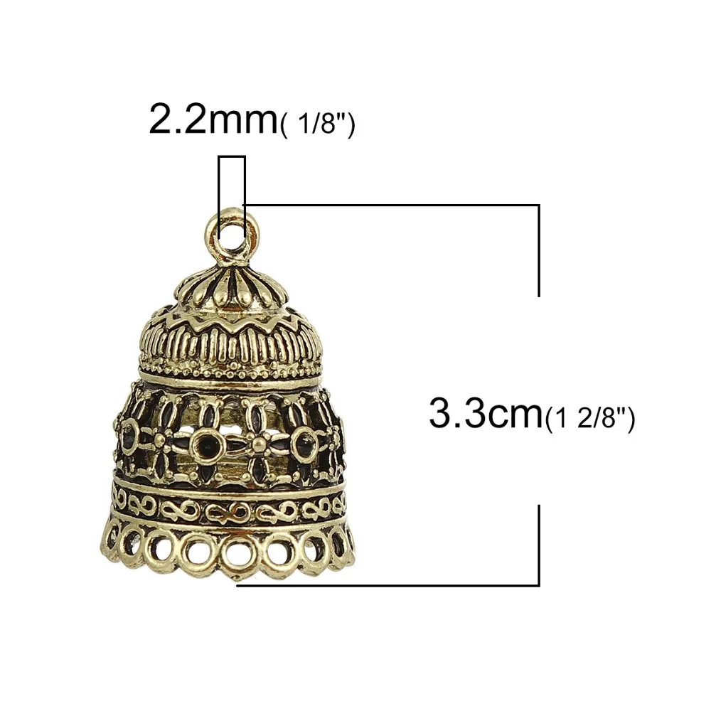 Подвески Jhumka Jhumki на основе сплава цинка серебристого цвета (можно держать ss10 ss5