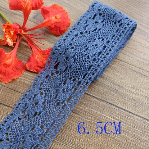 65mm 2yard 2 ярда мульти размер розовый вышивка кружева отделка ленты DIY одежды головной убор Свадебная Упаковка ткань материалы - Цвет: 65mm 2yard