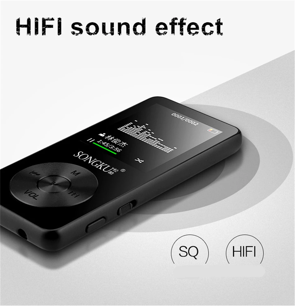Новейший 4 ГБ HIFI мини спортивный MP3 музыкальный плеер Металлический корпус
