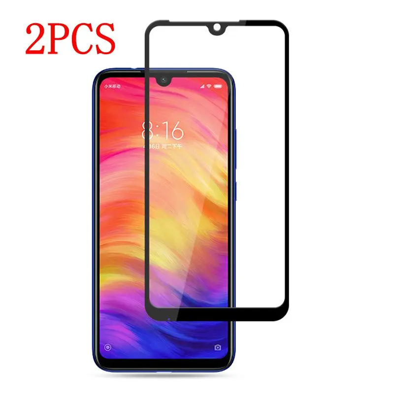 3D закаленное стекло с полным покрытием 2 шт. для Xiaomi Redmi Note 7 полное покрытие экрана