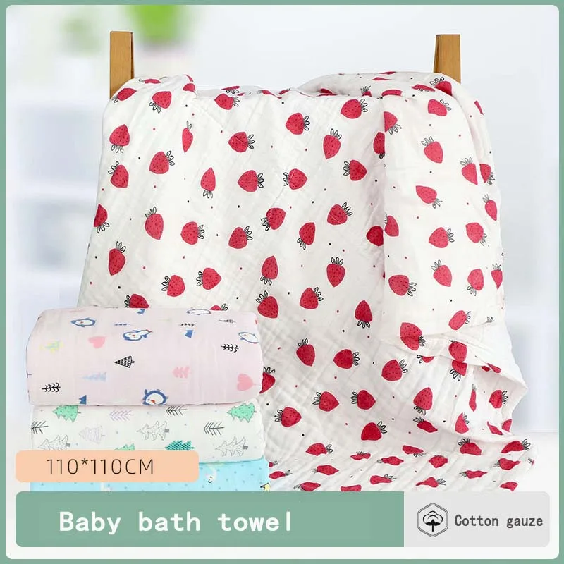 

Детское банное полотенце, шестислойное одеяло для младенцев, абсорбирующее полотенце для новорожденных