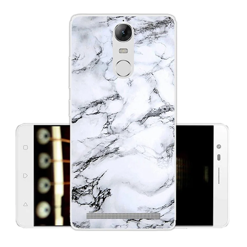 Case for Lenovo K5 Note Luxury Protective Back Cover Vibe A7020 a7020 5.5 inch Capa Funda Marbles Couqe |
