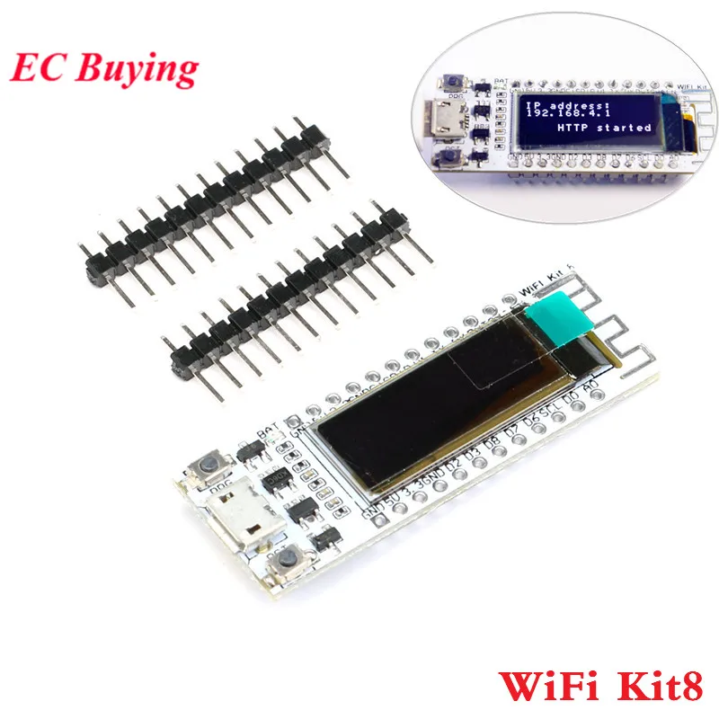Макетная плата ESP8266 с Wi-Fi 32 Мб Flash Internet Things цифровой модуль CP2014 IOT OLED-экраном 0 97