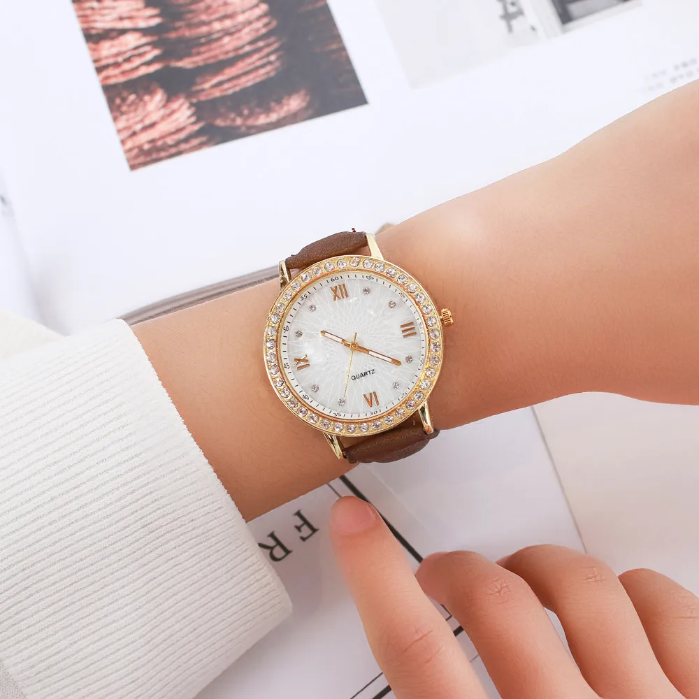 Relojes Mujer 2018 кварцевые часы Для женщин Кожаные модельные туфли модные брендовые