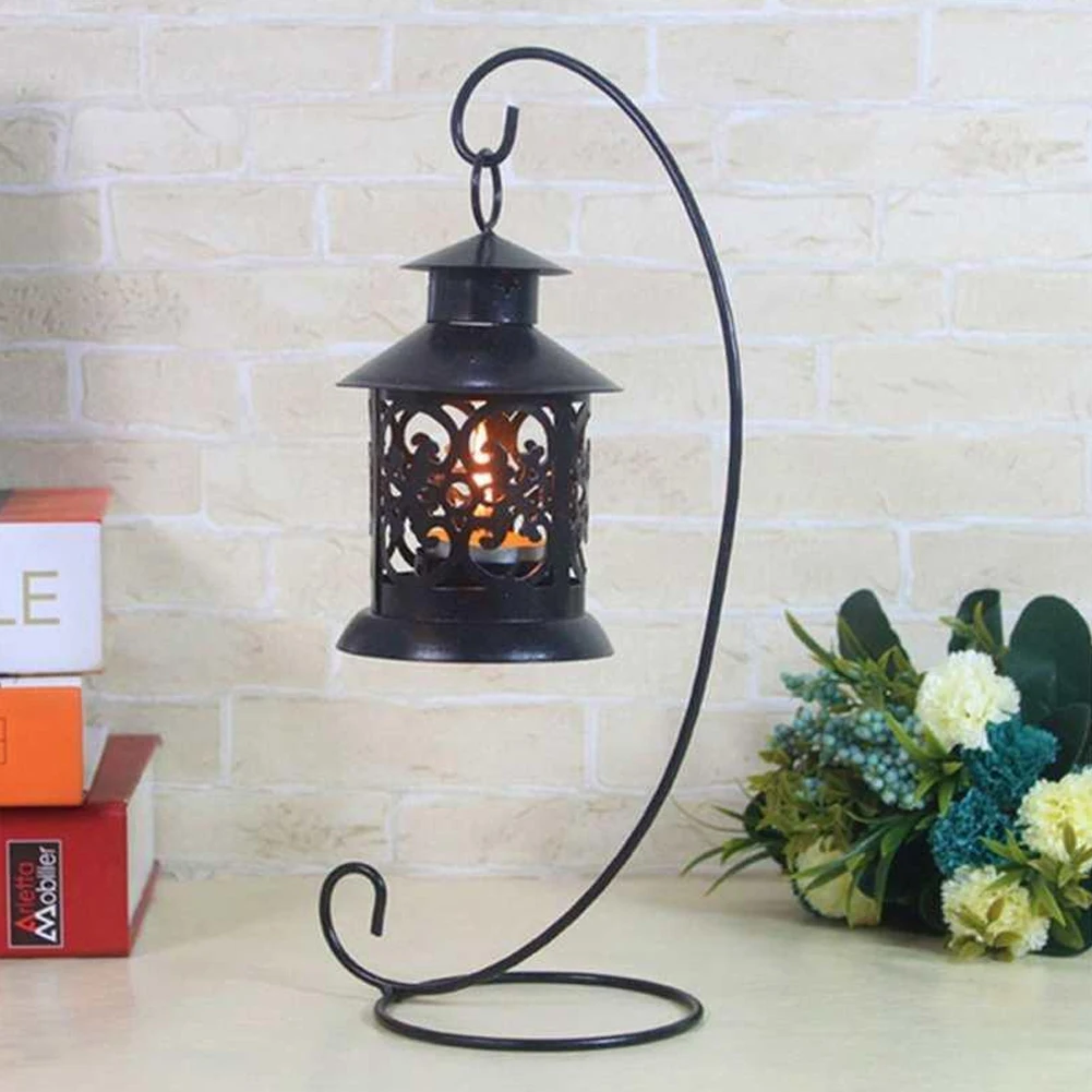 1 шт. красивый ретро стеклянный шар Подвесная подставка Настольный фонарь