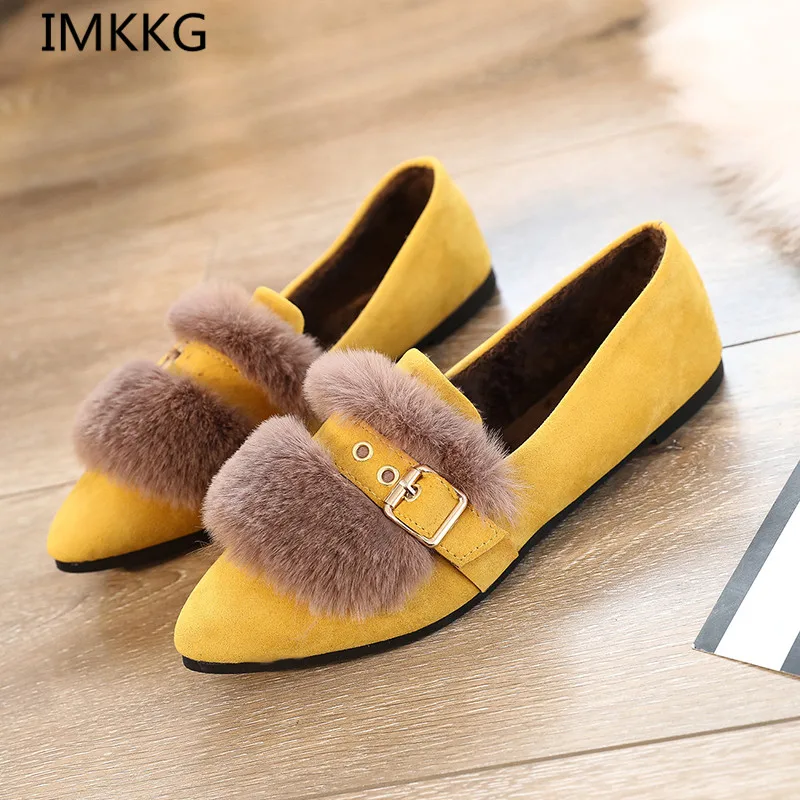 Милая теплая женская обувь на плоской подошве зимняя сезон осень-зима удобная