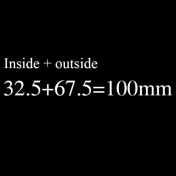 100(32.5knob-67.5) Дверной цилиндр 65 70 75 80 85 90 100 мм безопасности медный замок цилиндр безопасности дверная ручка латунный ключ анти-Прай нержавеющий цилиндр - Цвет: 100(32.5knob-67.5)